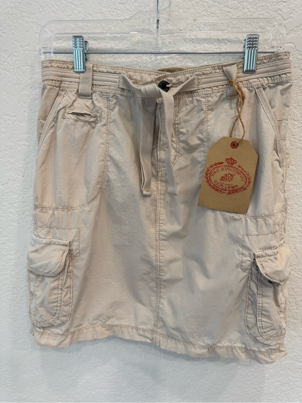 Polo by Ralph Lauren Beige Cargo Mini Skirt